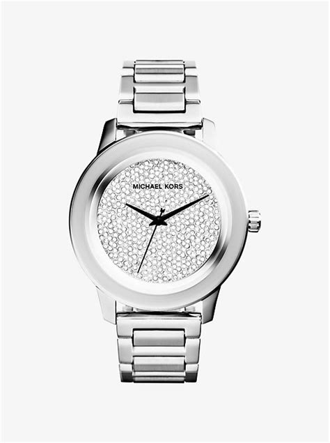 michael kors kinley watch silver|Kiley Pavé Silver.